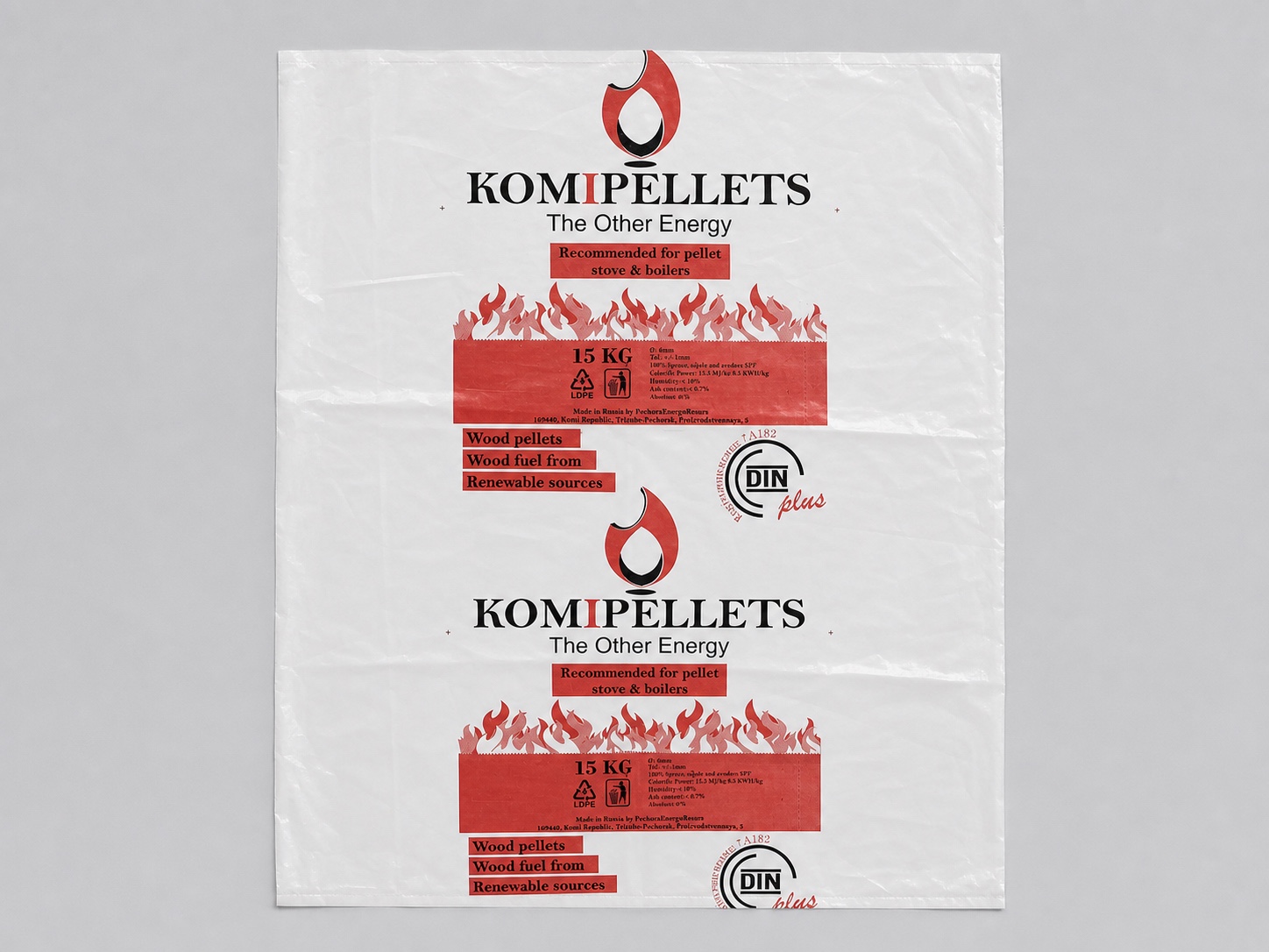 Печатная промышленная упаковка — Komipellets